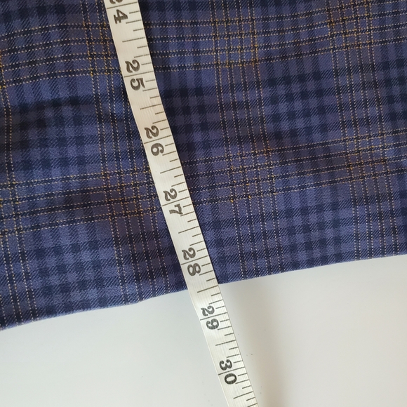 Aritzia Babaton Samuel blue gray double-breasted plaid blazer size 12 - Picture 14 of 16